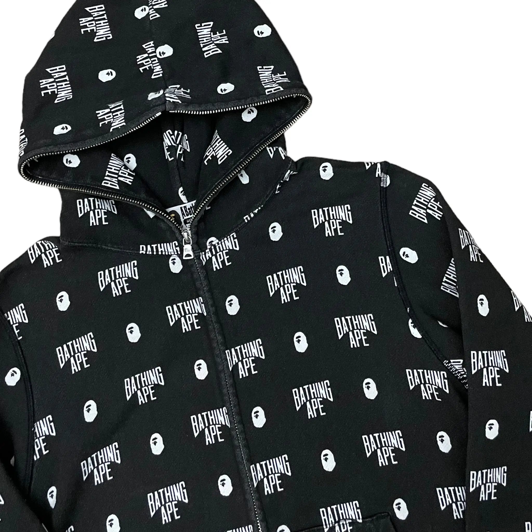 Bape Vintage-Sweatshirt mit durchgehendem Reißverschluss (S)