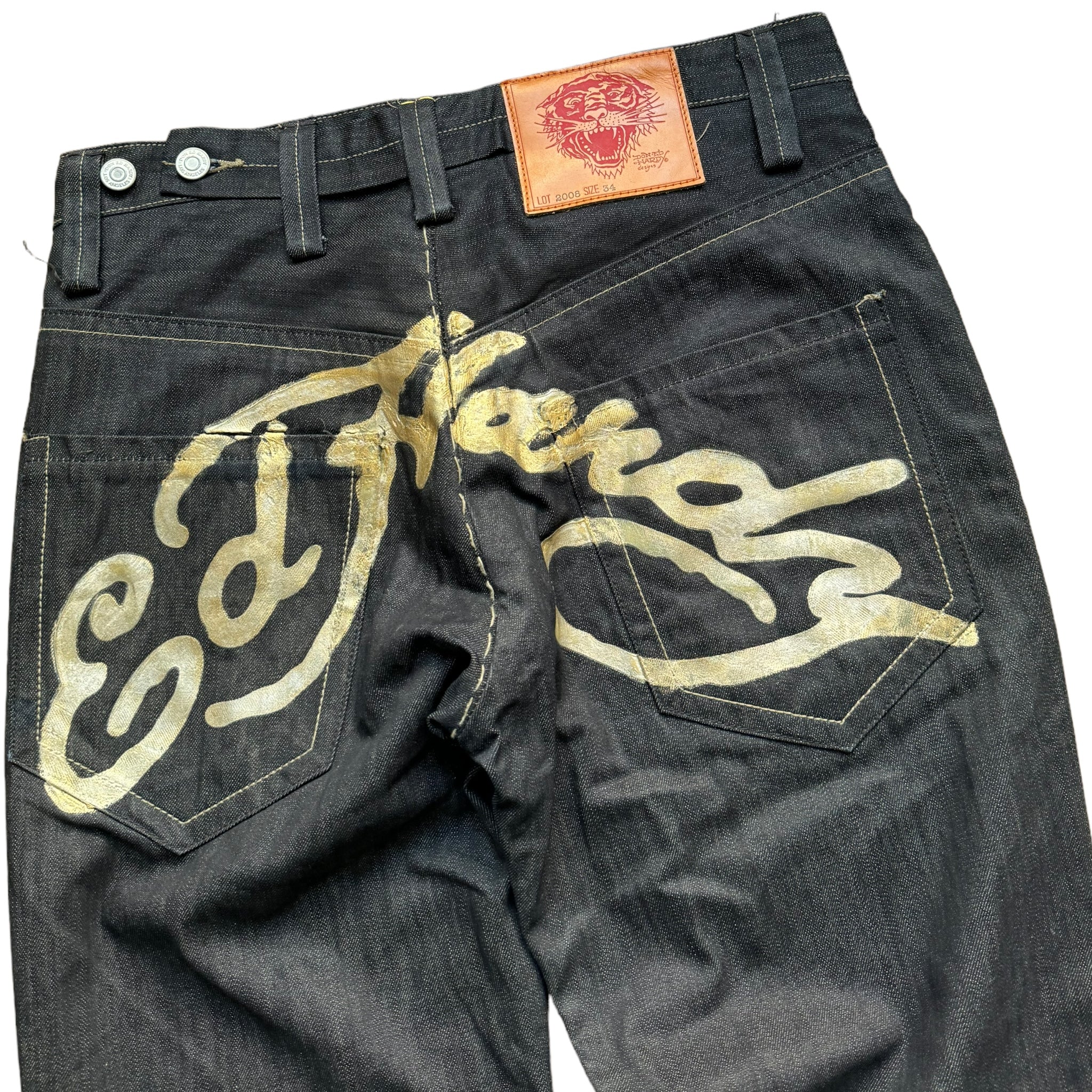 Jean baggy Ed Hardy (L)