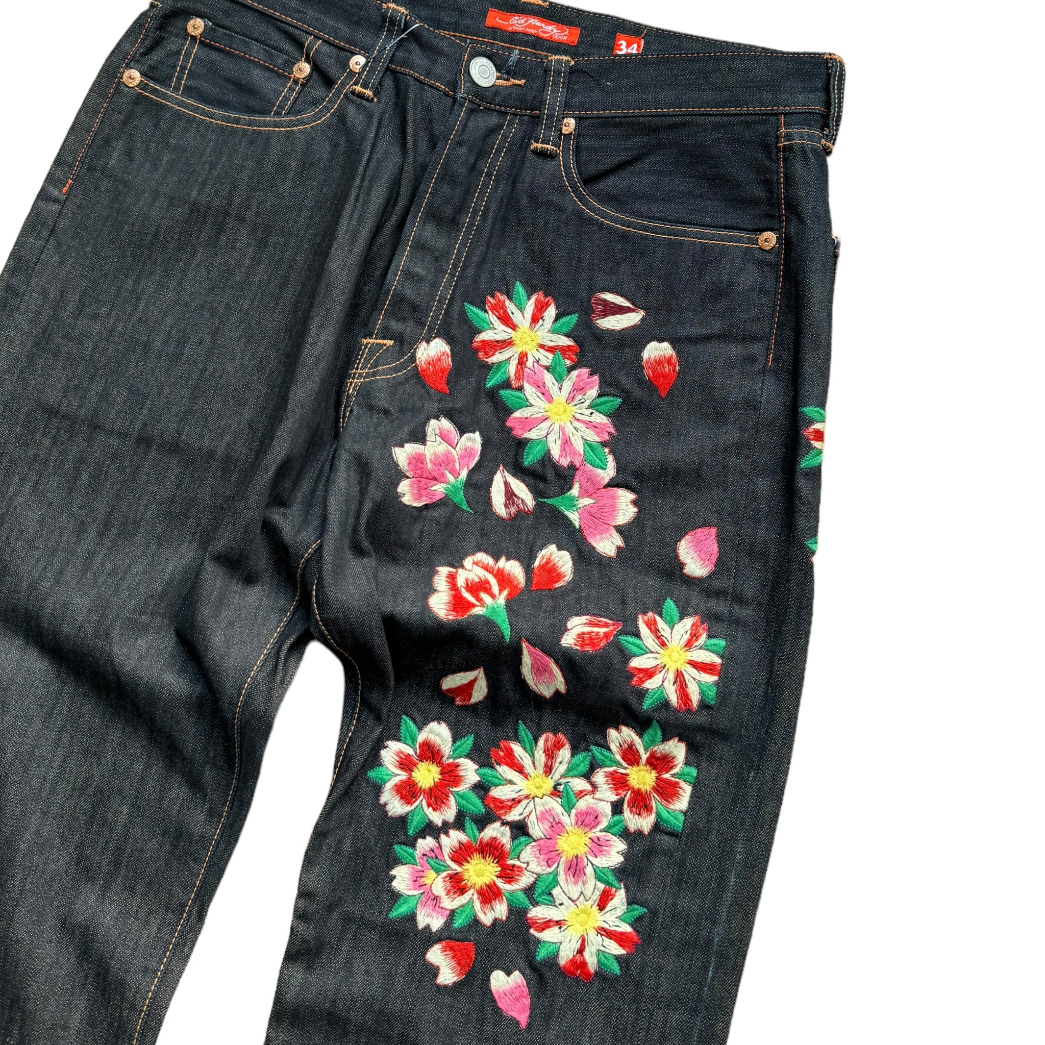 Jean baggy Ed Hardy (L)