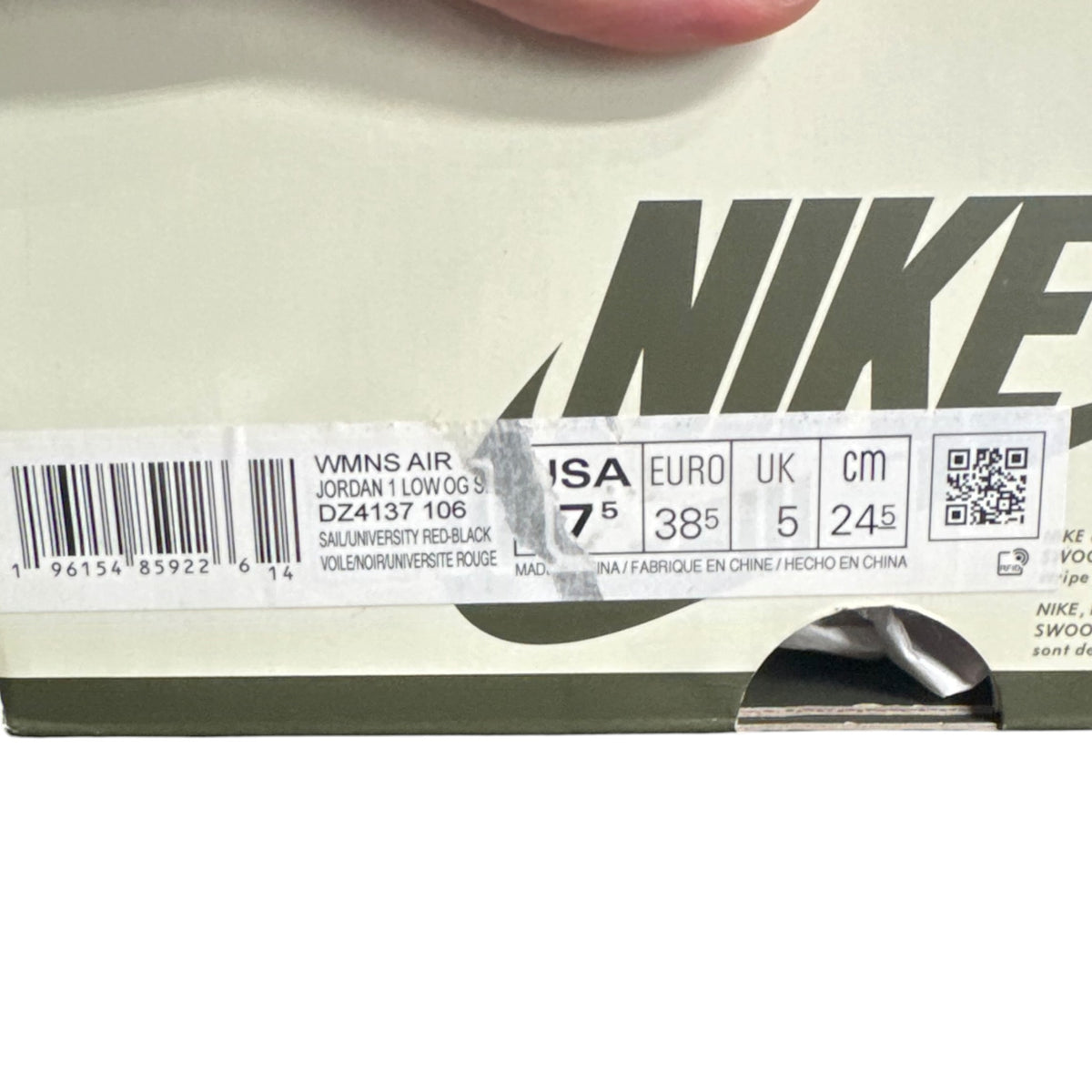 Jordan One Low Travis Scott Olive (38.5EU)