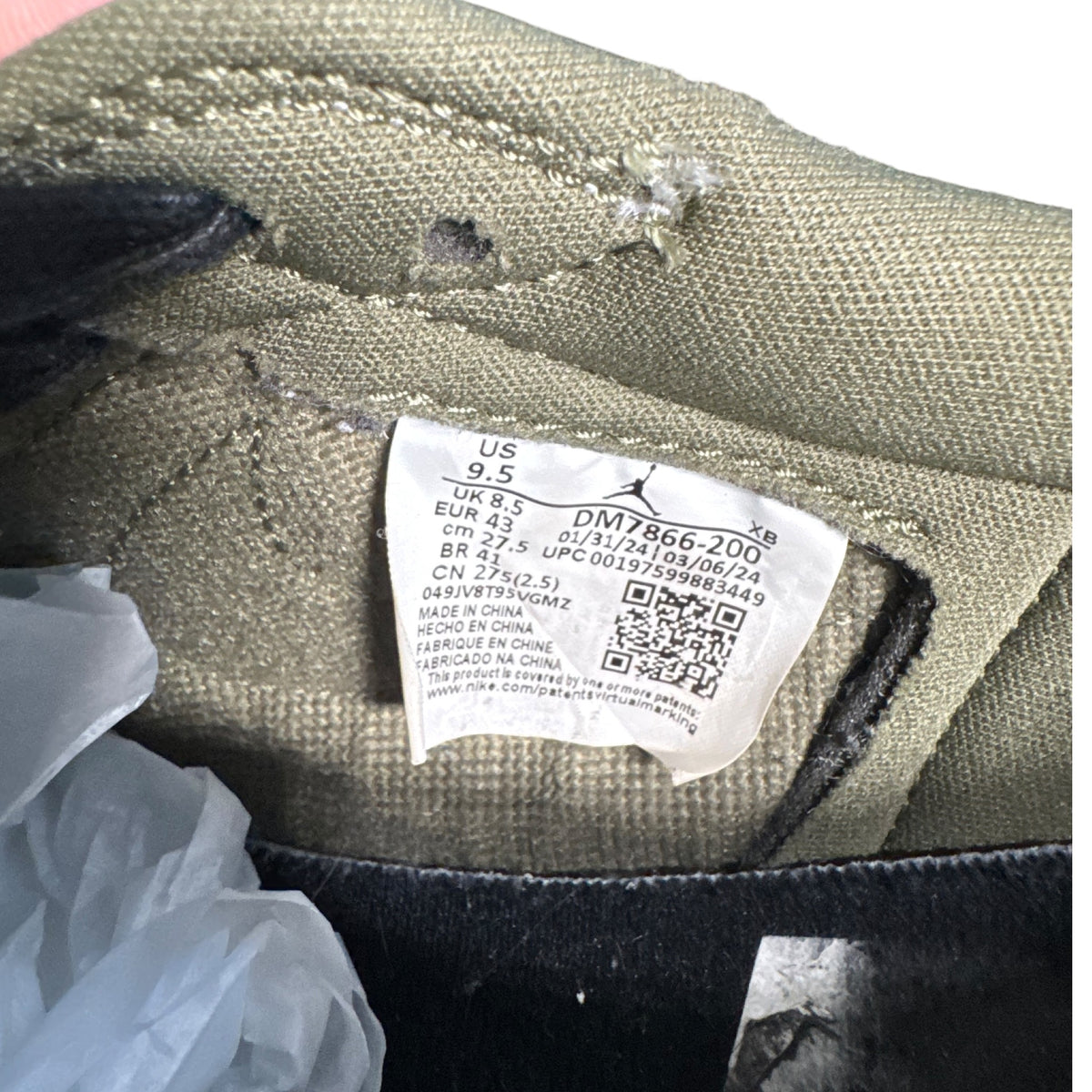 Jordan One Low Travis Scott Olive (43EU)