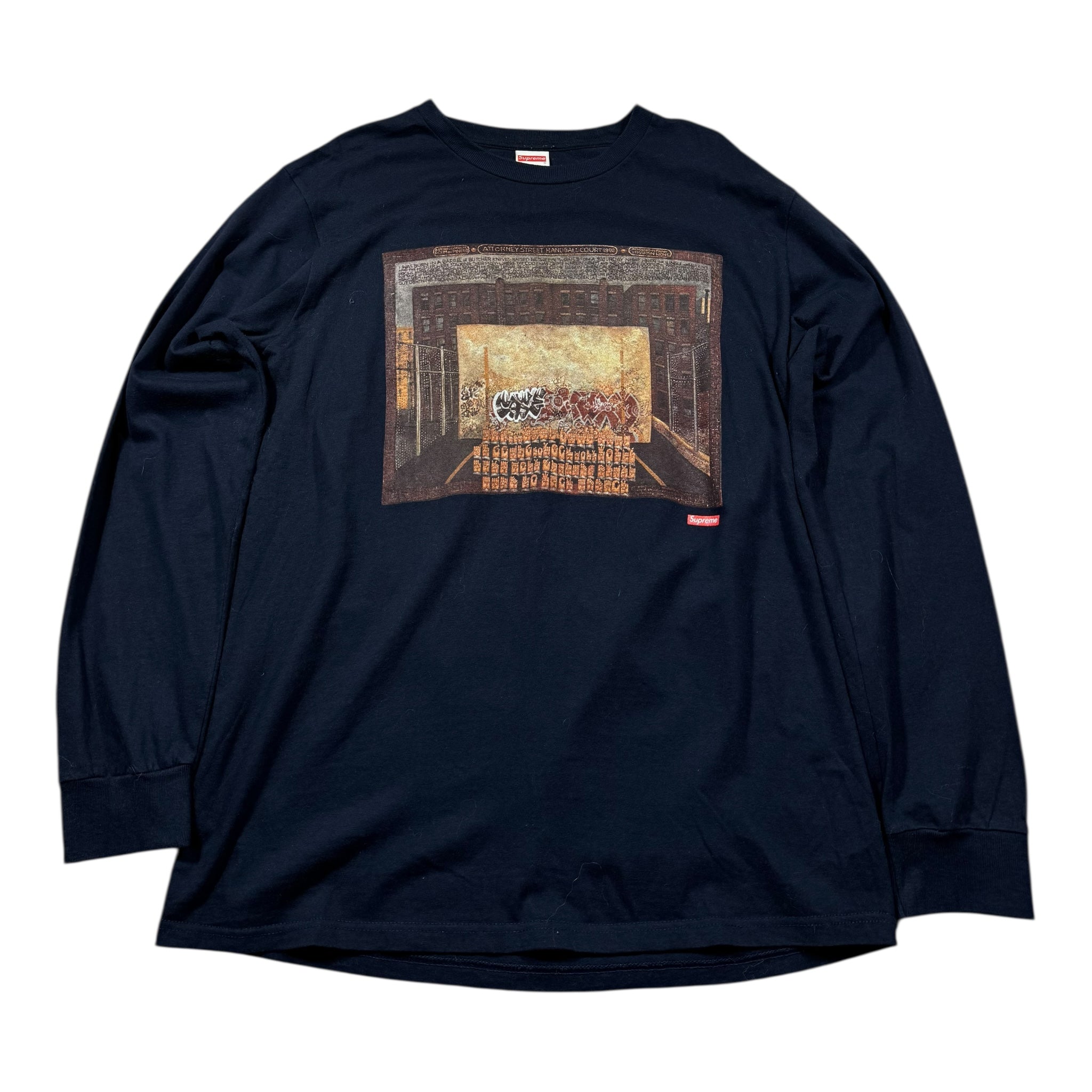 Langarm-Supreme-T-Shirt (M)