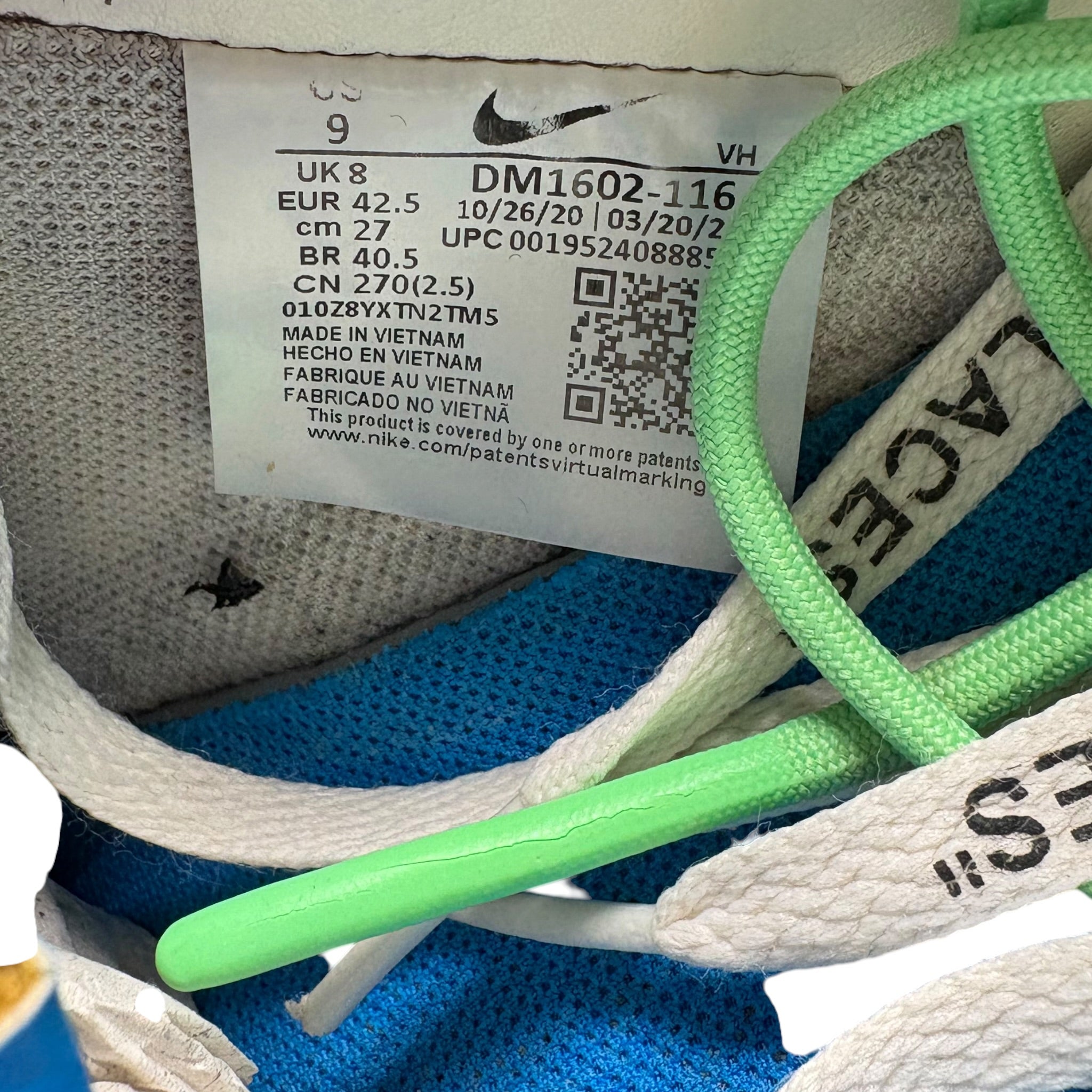 Dunk Low Off-White Lot 26  (42.5EU)