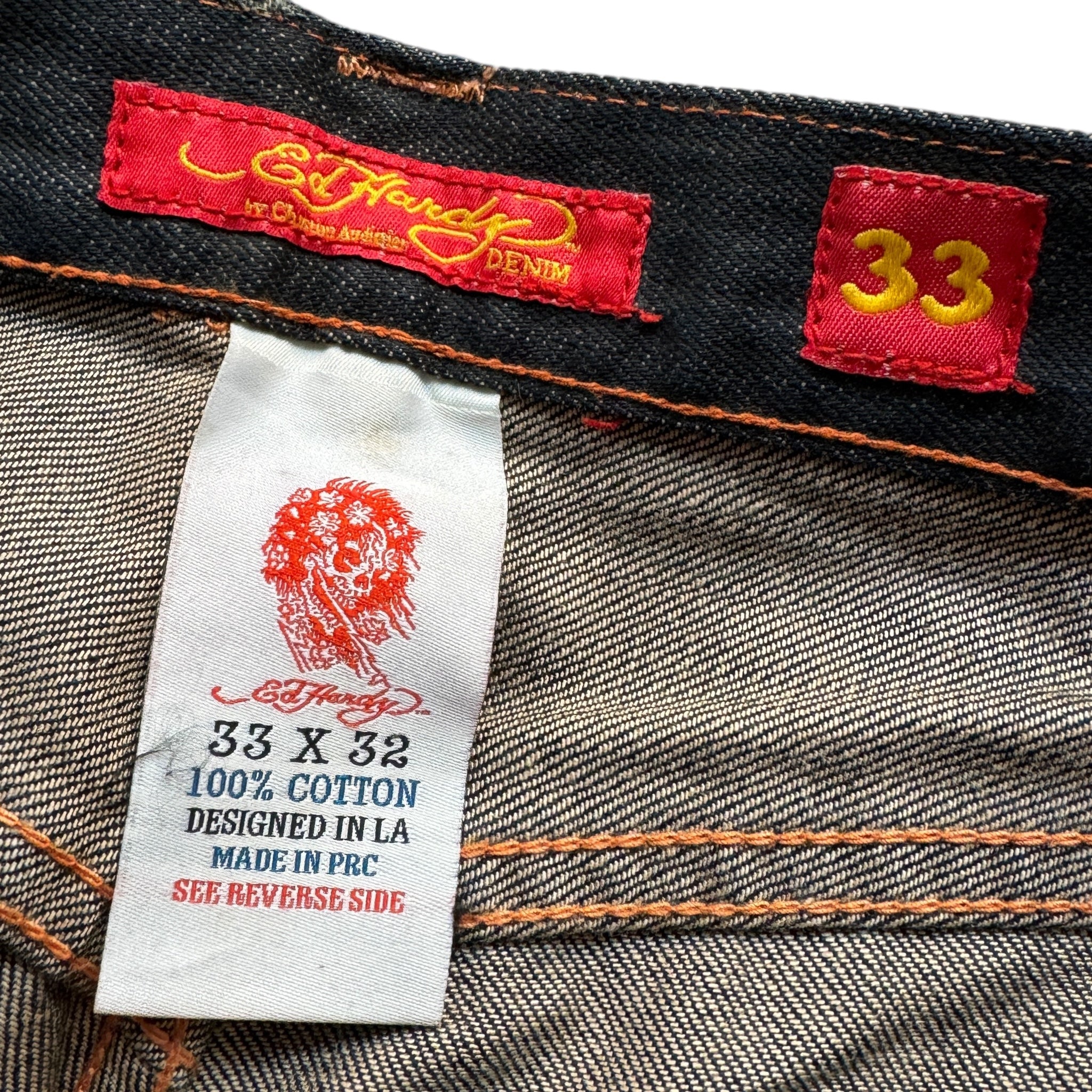 Jean baggy Ed Hardy vintage (S)