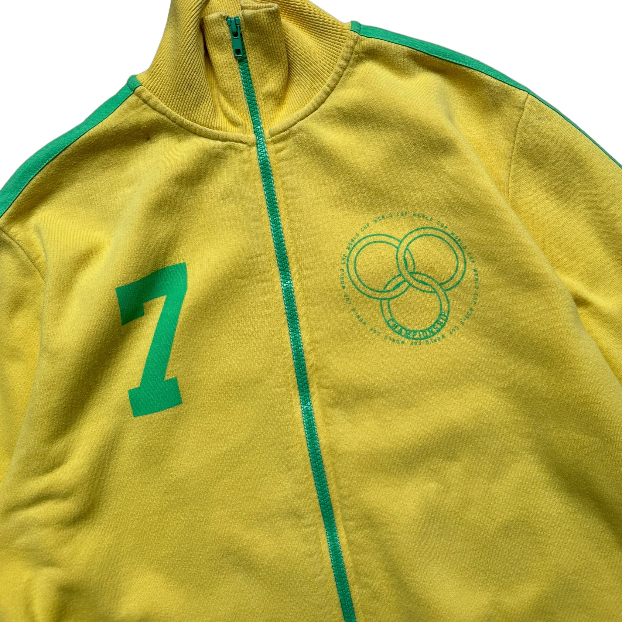 Vintage Brasilien Sweatshirt mit Reißverschluss (L)