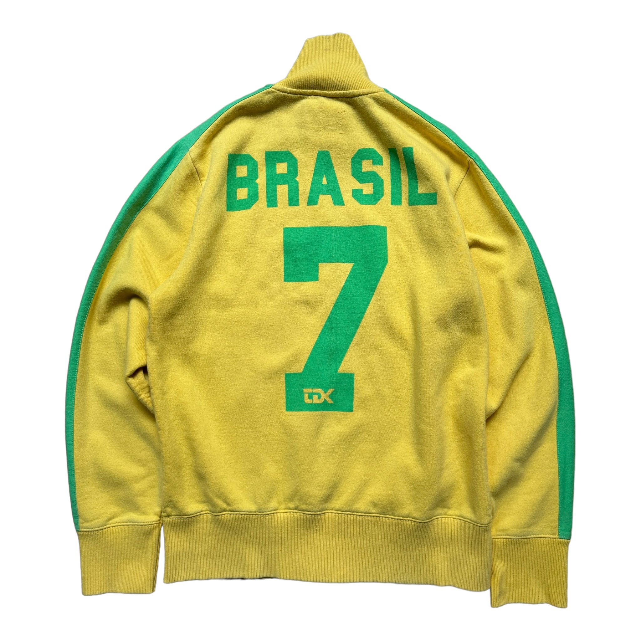 Vintage Brasilien Sweatshirt mit Reißverschluss (L)