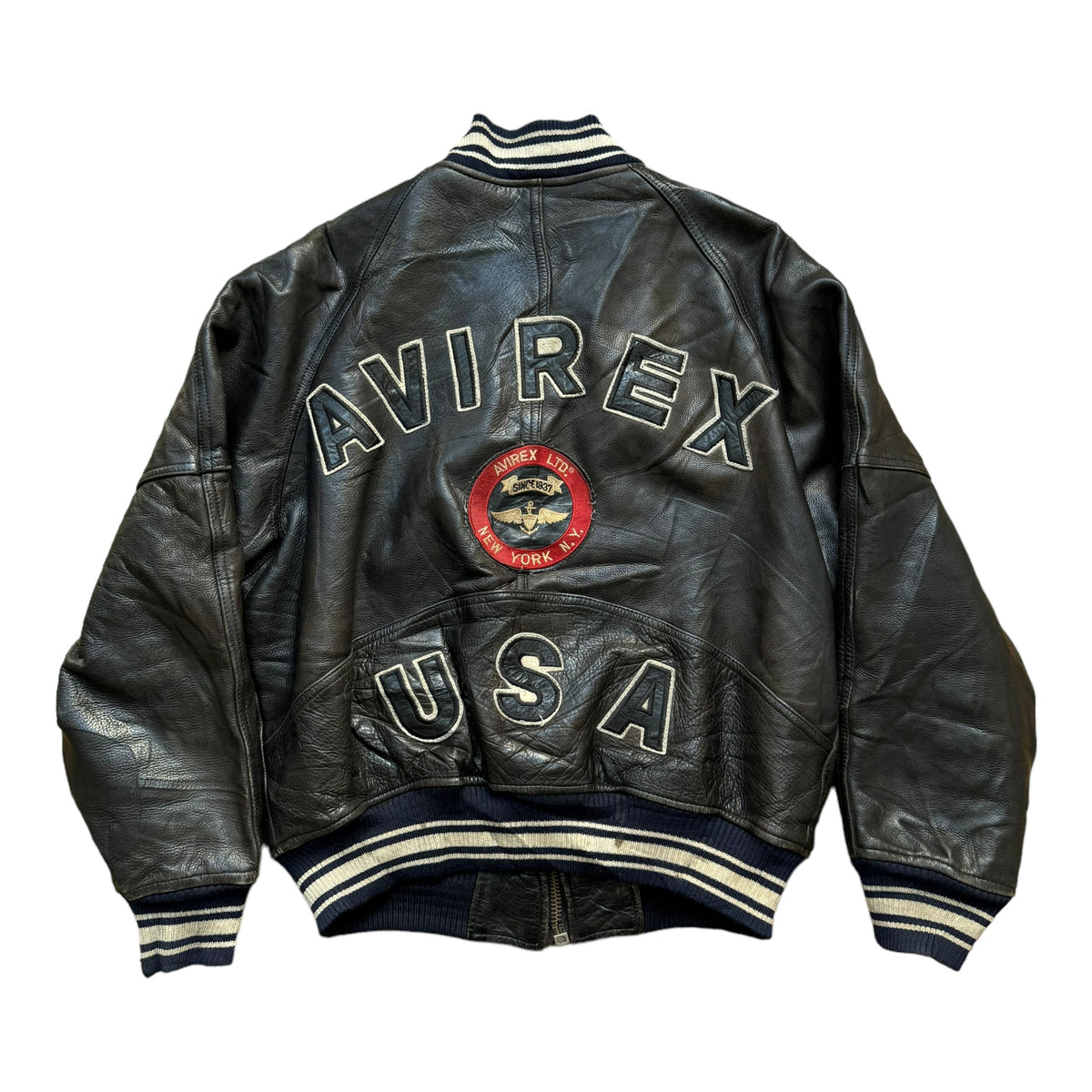 Vintage Avirex leather jacket (S-M)