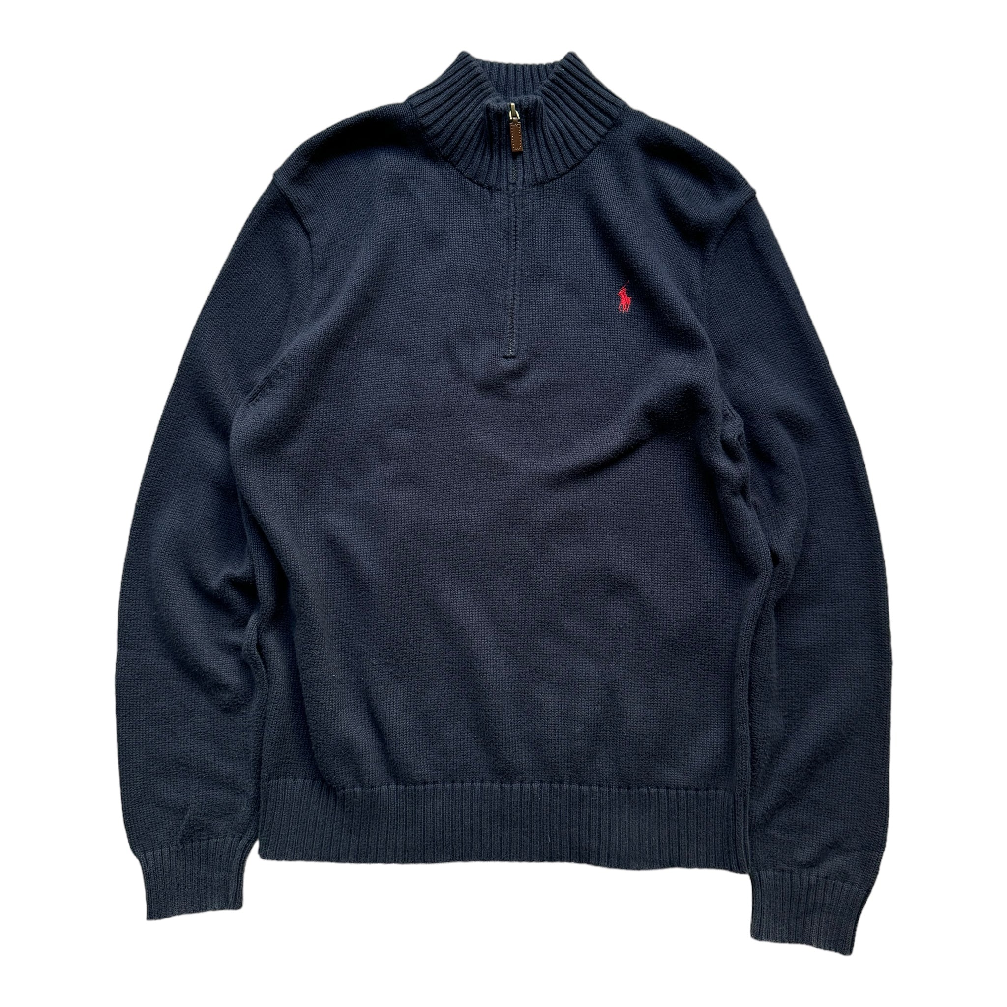 Pull 1/4 zippé Ralph Lauren (M)