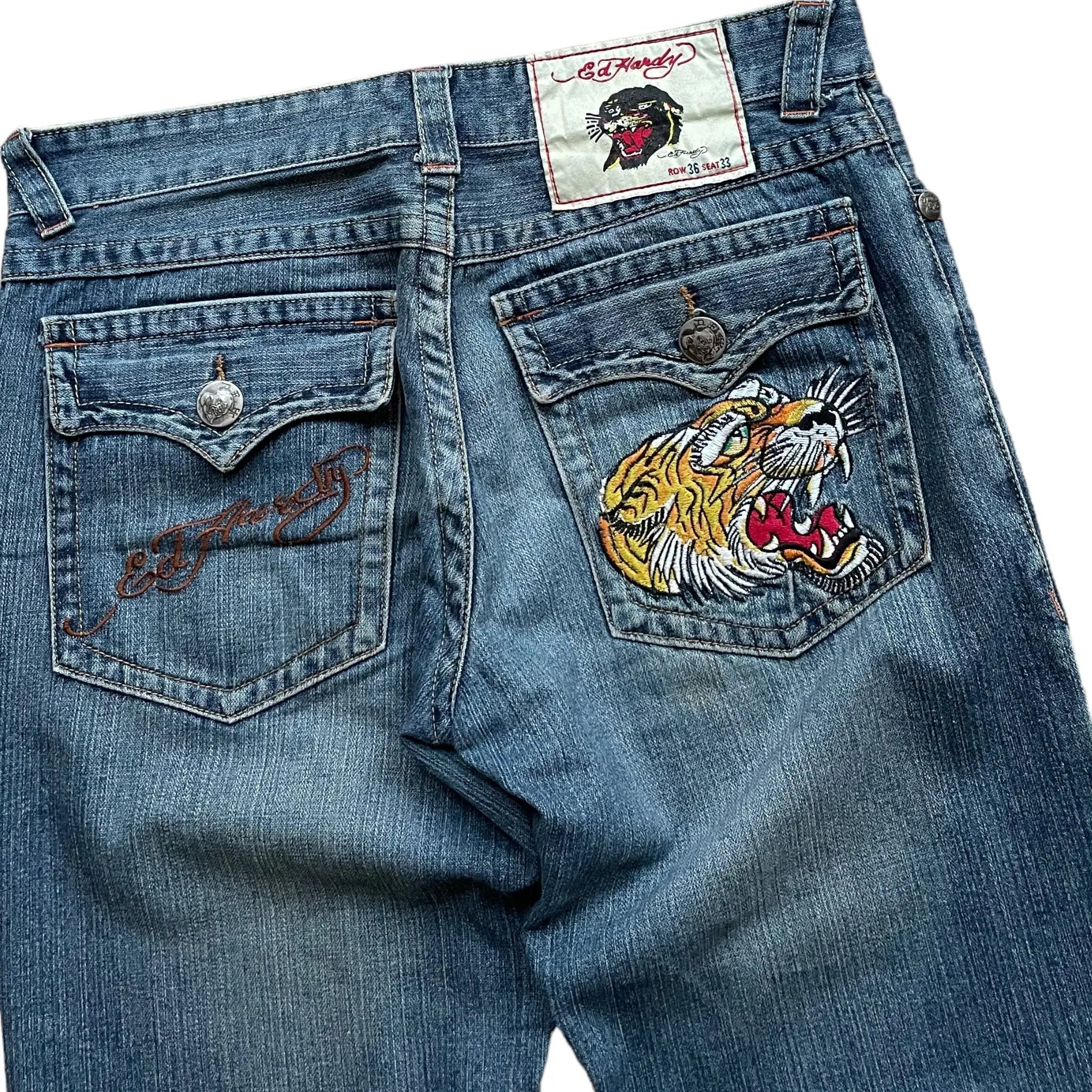 Jean baggy Ed Hardy vintage (XL)