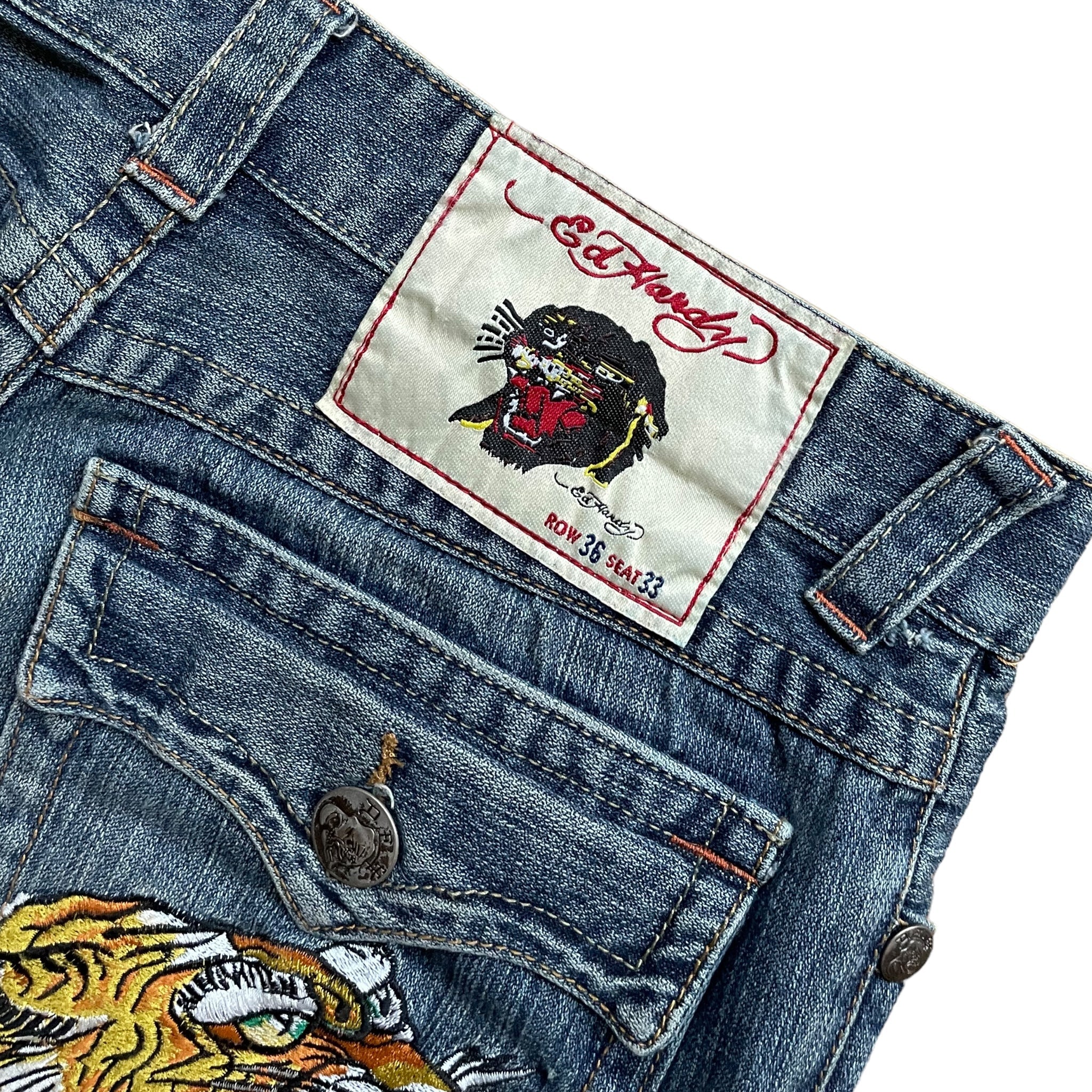 Jean baggy Ed Hardy vintage (XL)