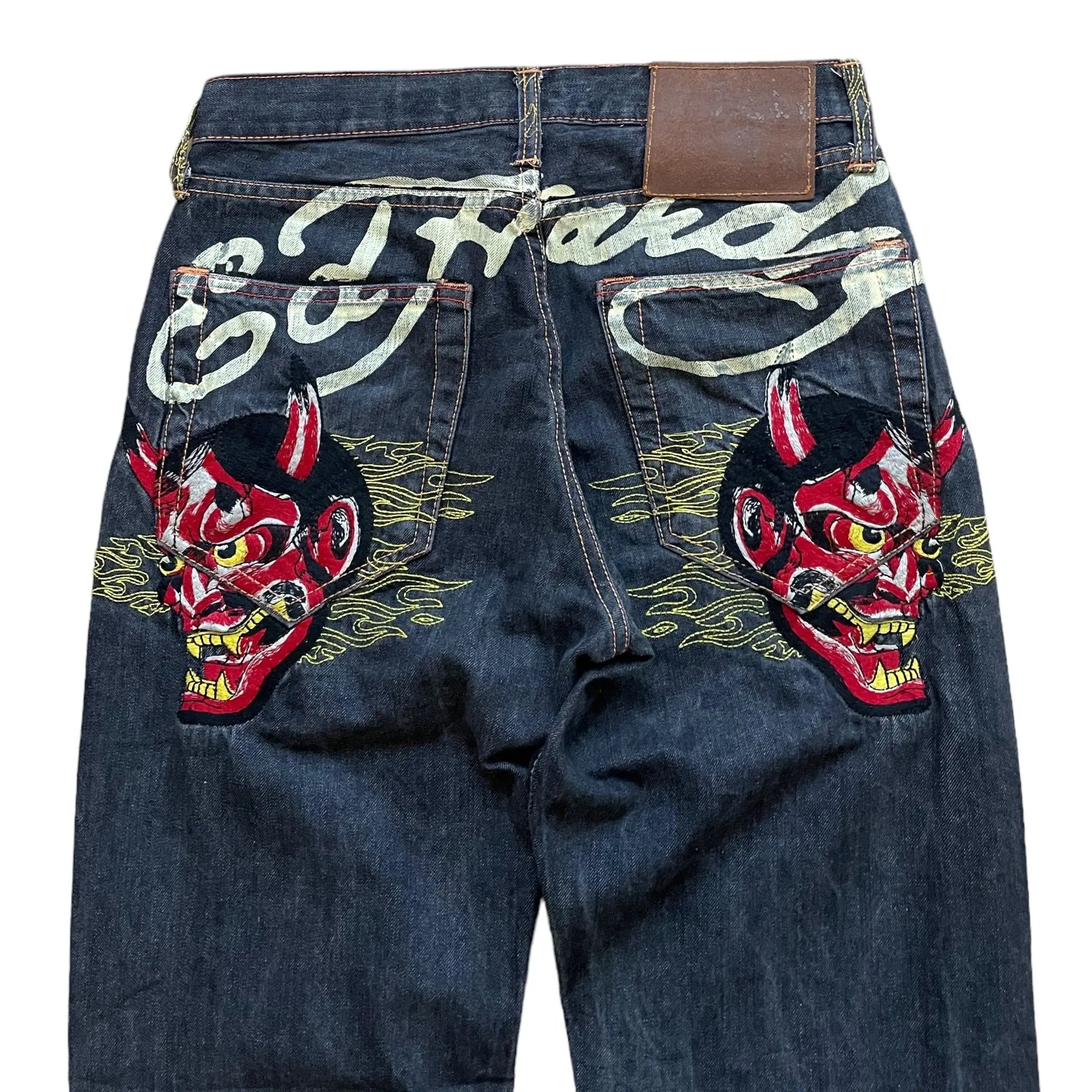 Jean baggy Ed Hardy vintage (S)