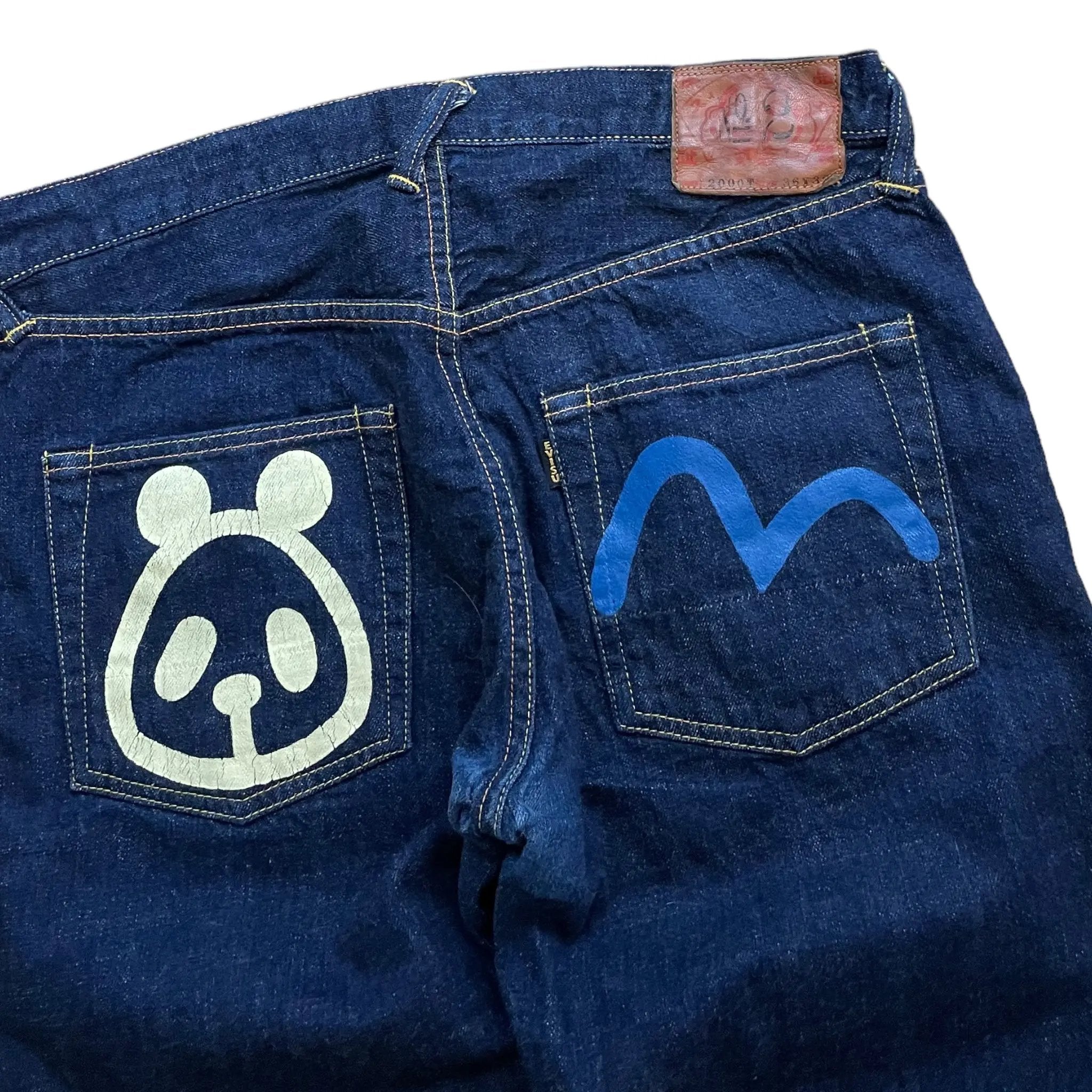 Evisu Möwen-Vintage-Baggy-Jeans (M)