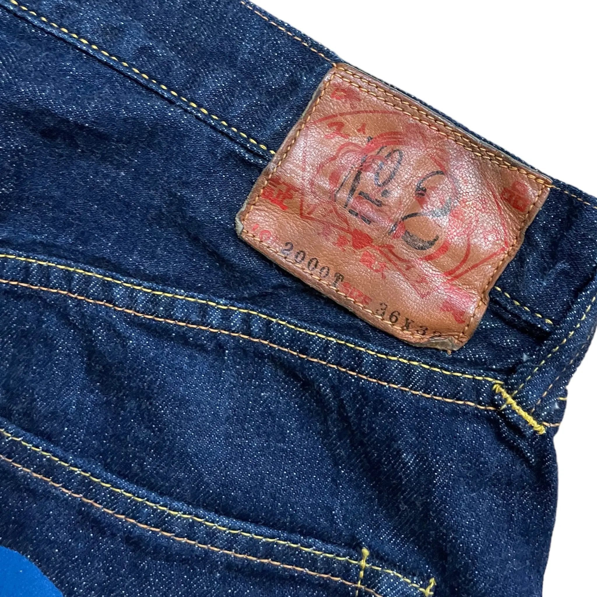 Evisu Möwen-Vintage-Baggy-Jeans (M)