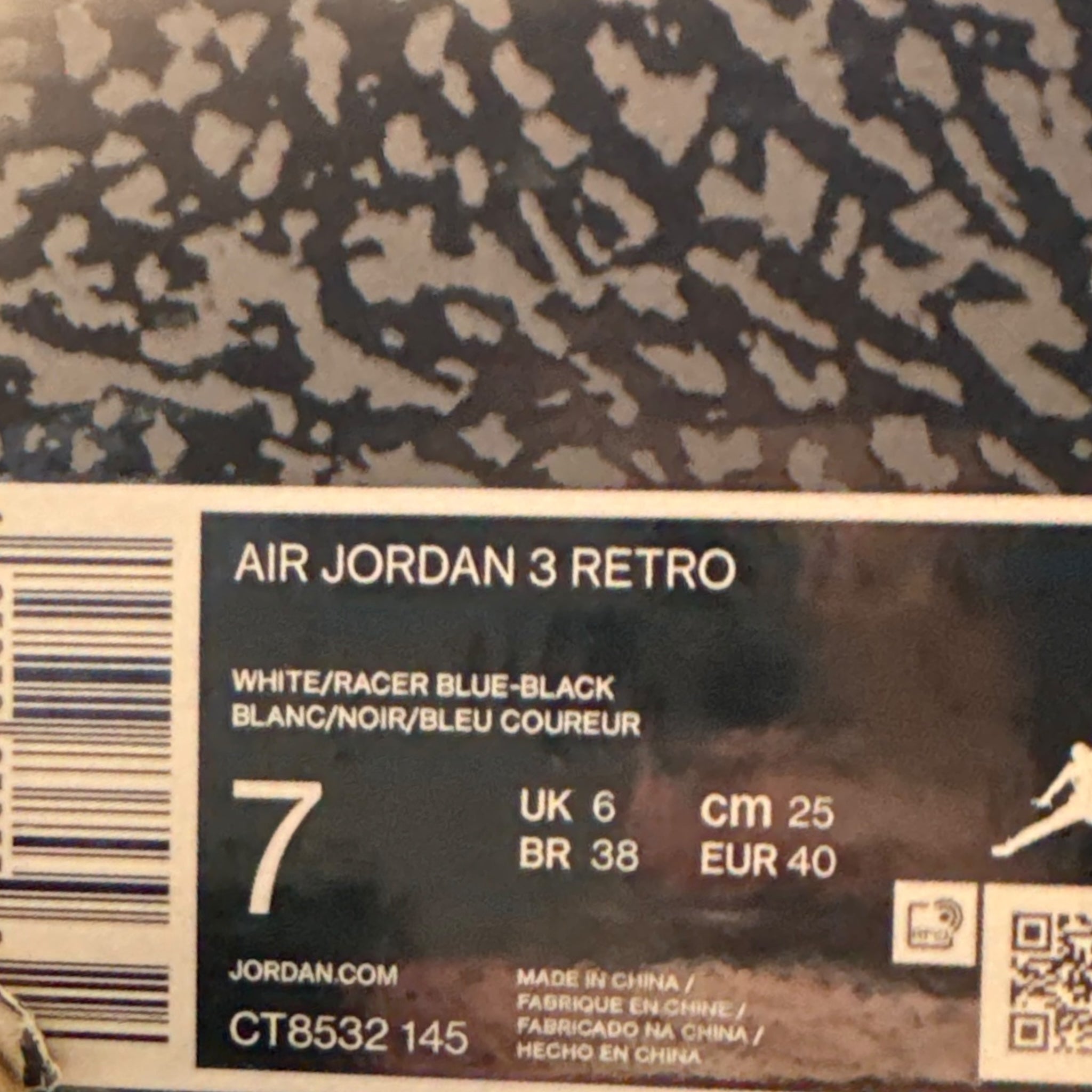 Jordan 3 Racer Blue (40EU)