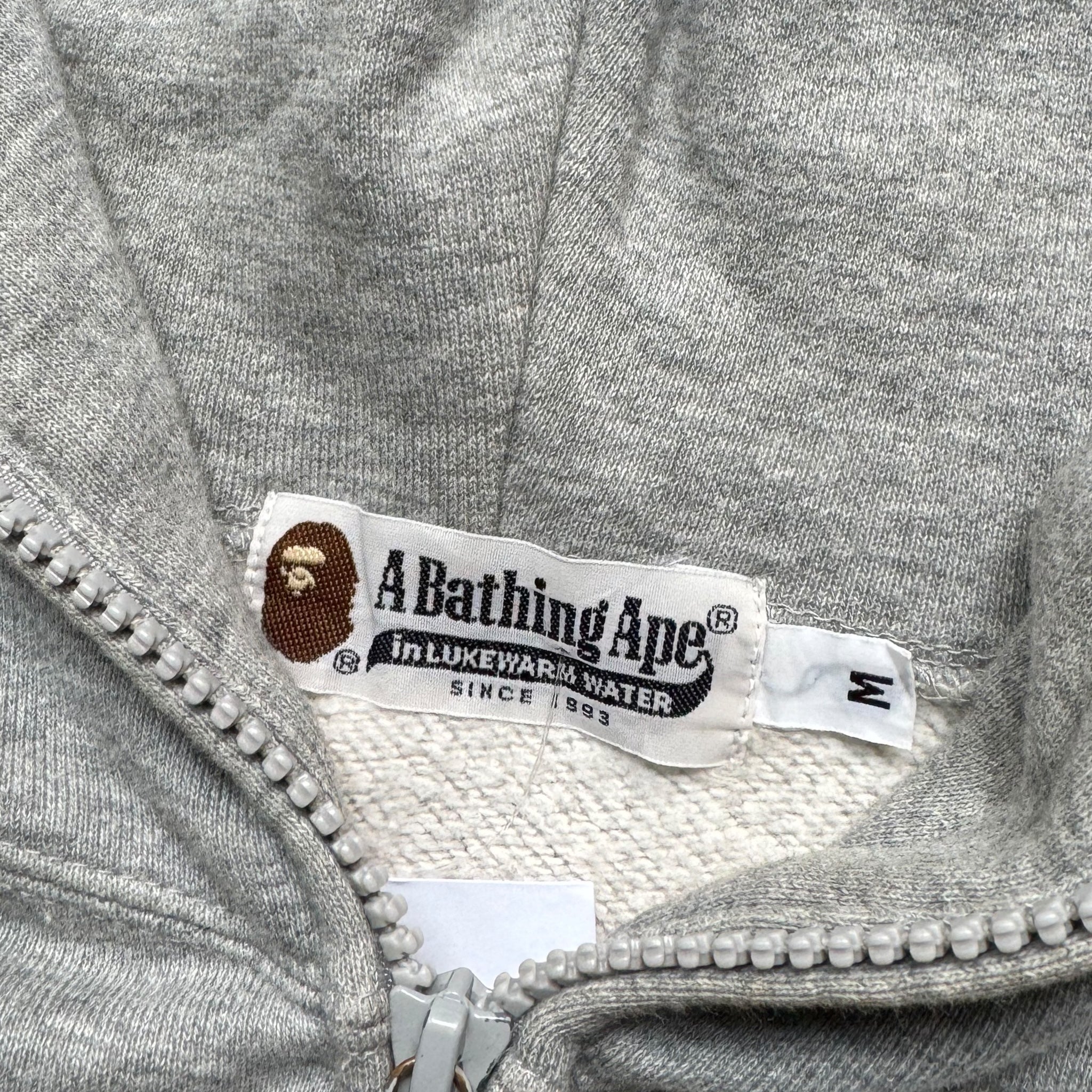 Bape Vintage-Sweatshirt mit durchgehendem Reißverschluss (M)