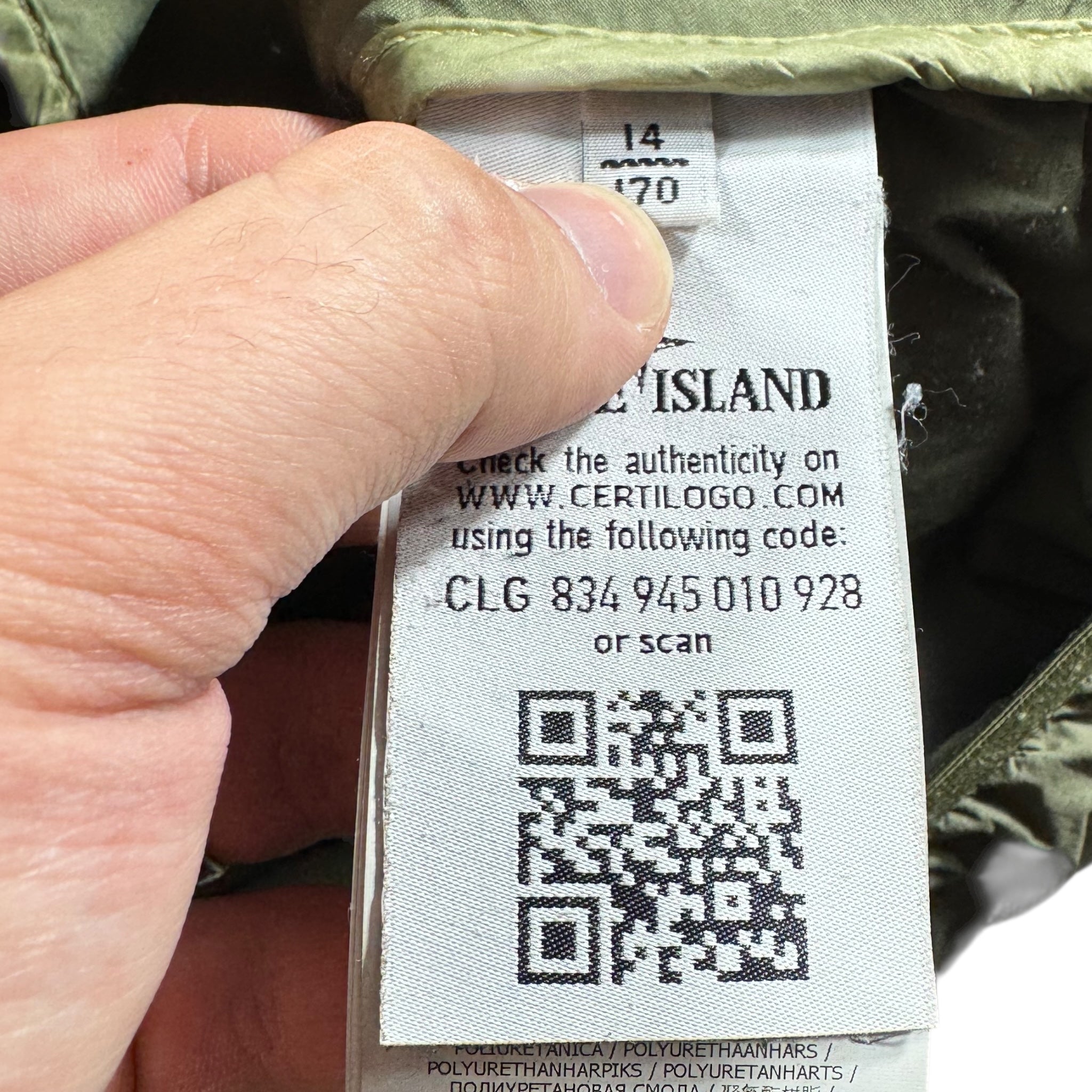 Stone Island Down Jacket (14Y)