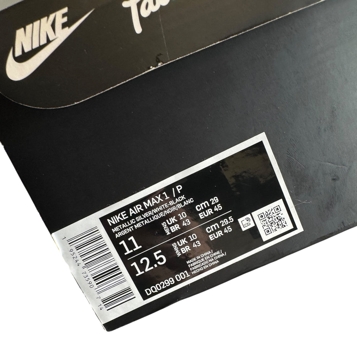 Air Max One Patta Black (45EU)