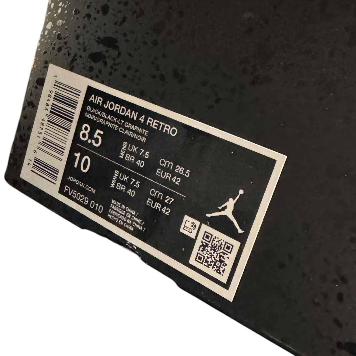 Jordan 4 Black Cat (42EU)
