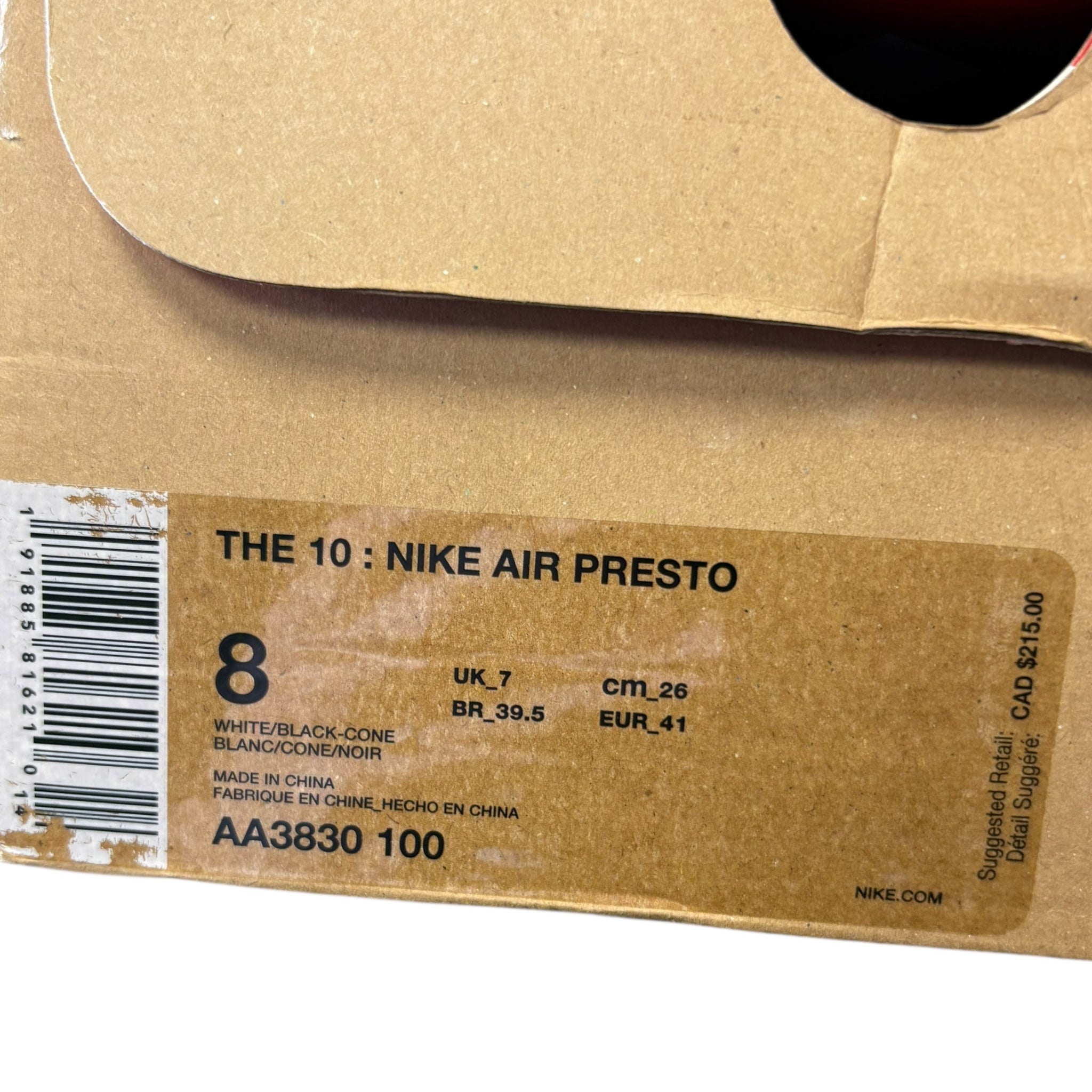 Nike Air Presto Off-White (41EU)