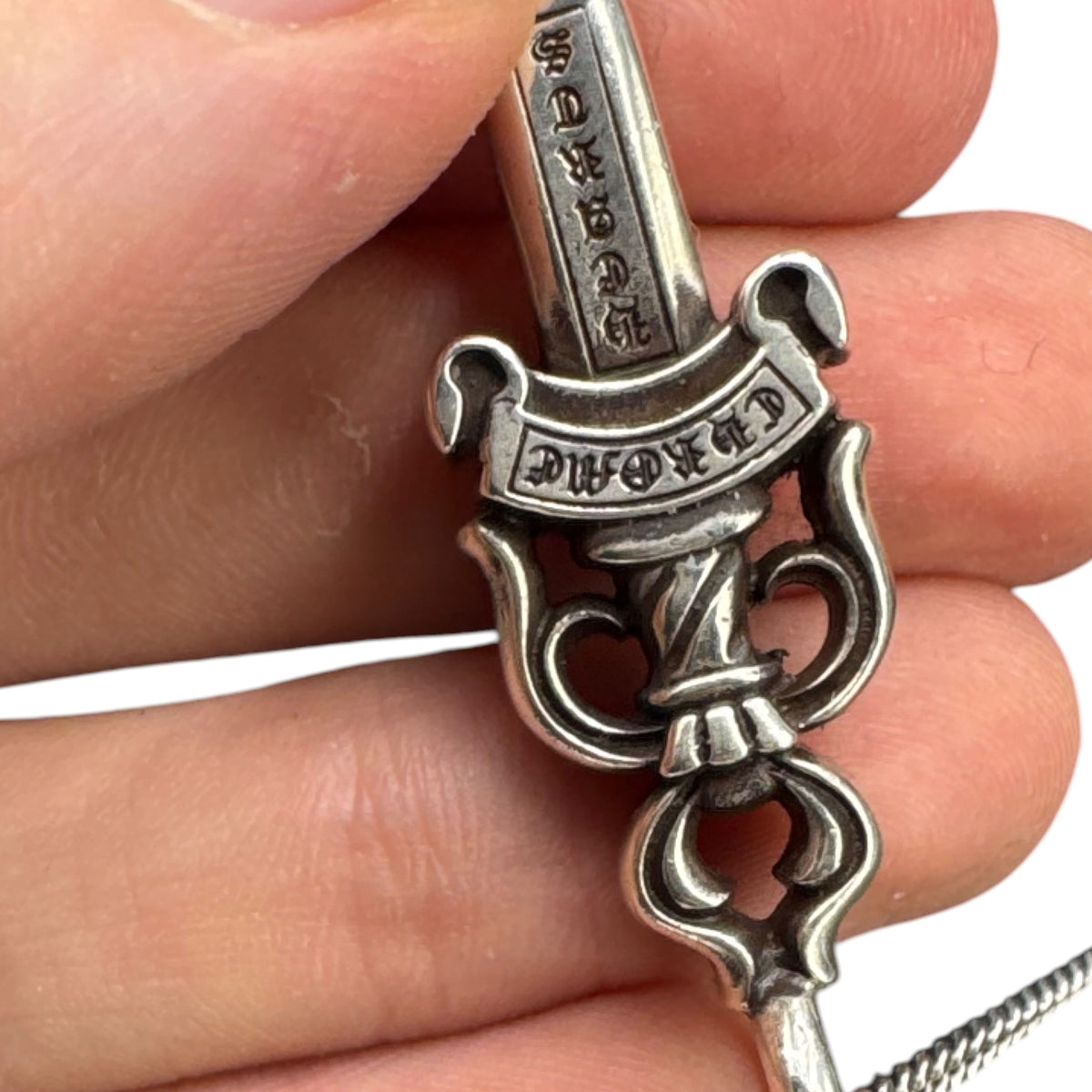 Double Dagger Pendant Chrome Hearts
