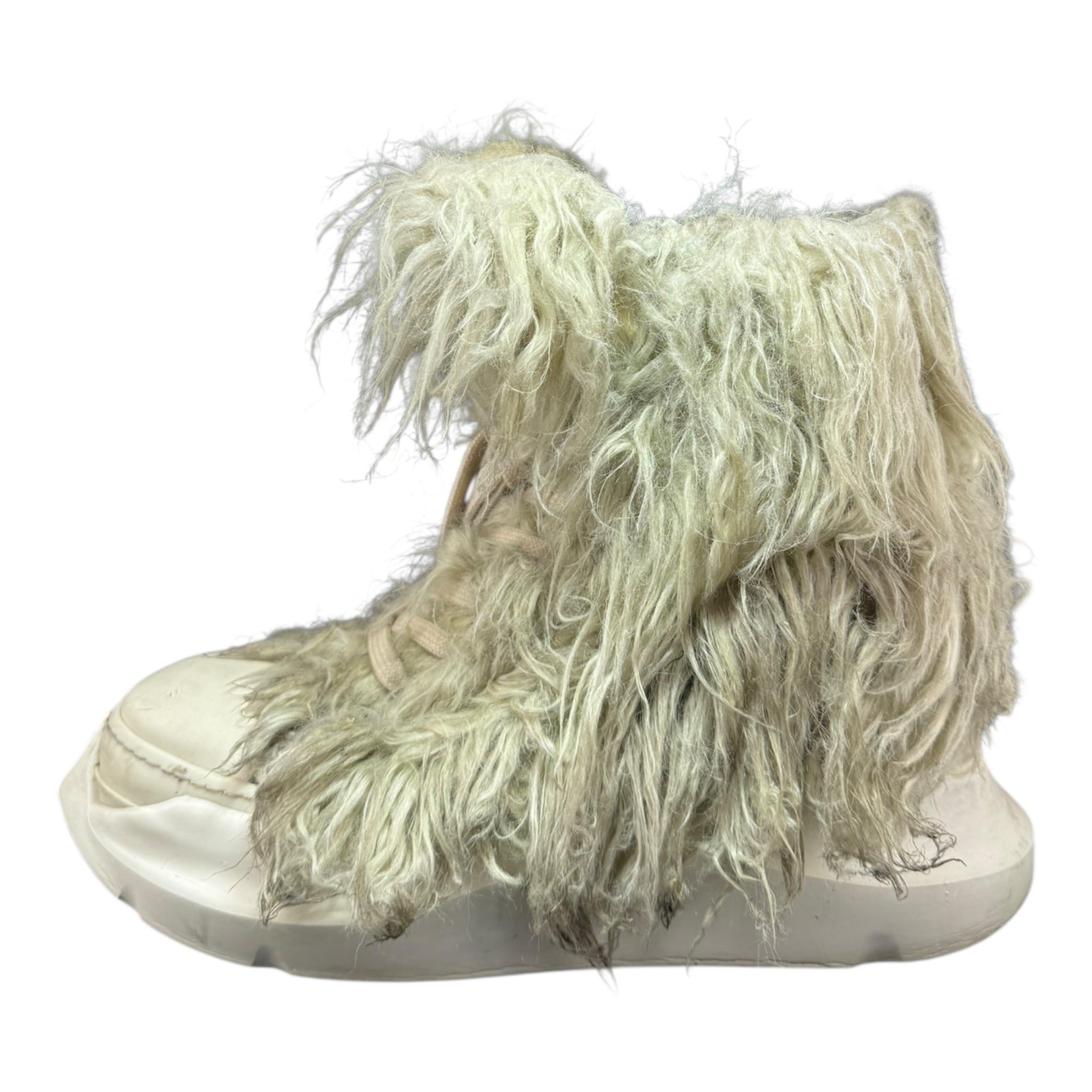 Rick Owens Abstract Fur Boots (42EU)