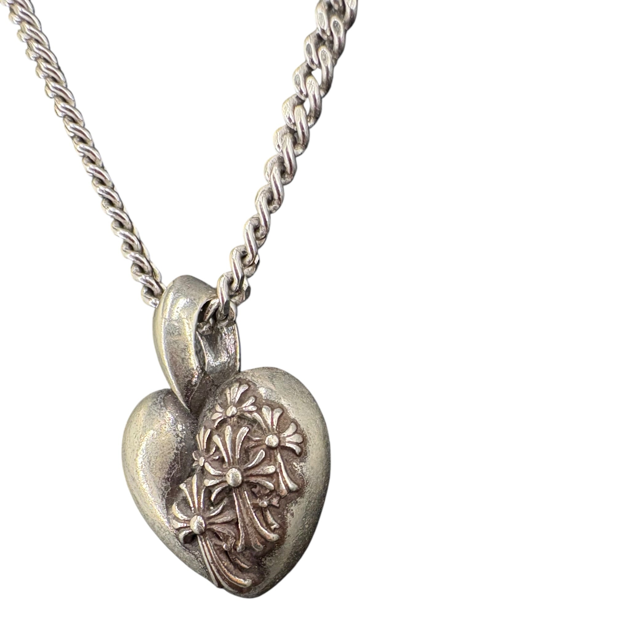 Pendentif Chrome Hearts Cross Hearts argent 925