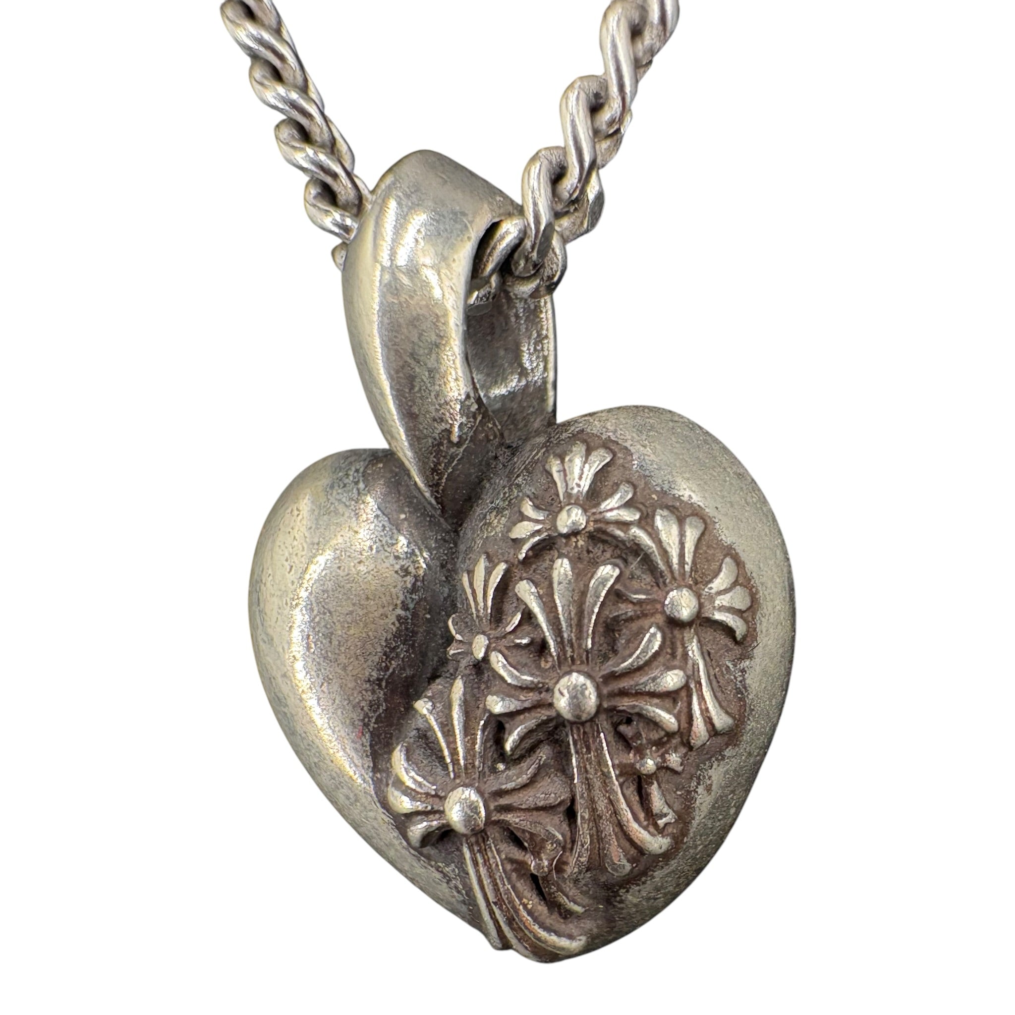 Pendentif Chrome Hearts Cross Hearts argent 925