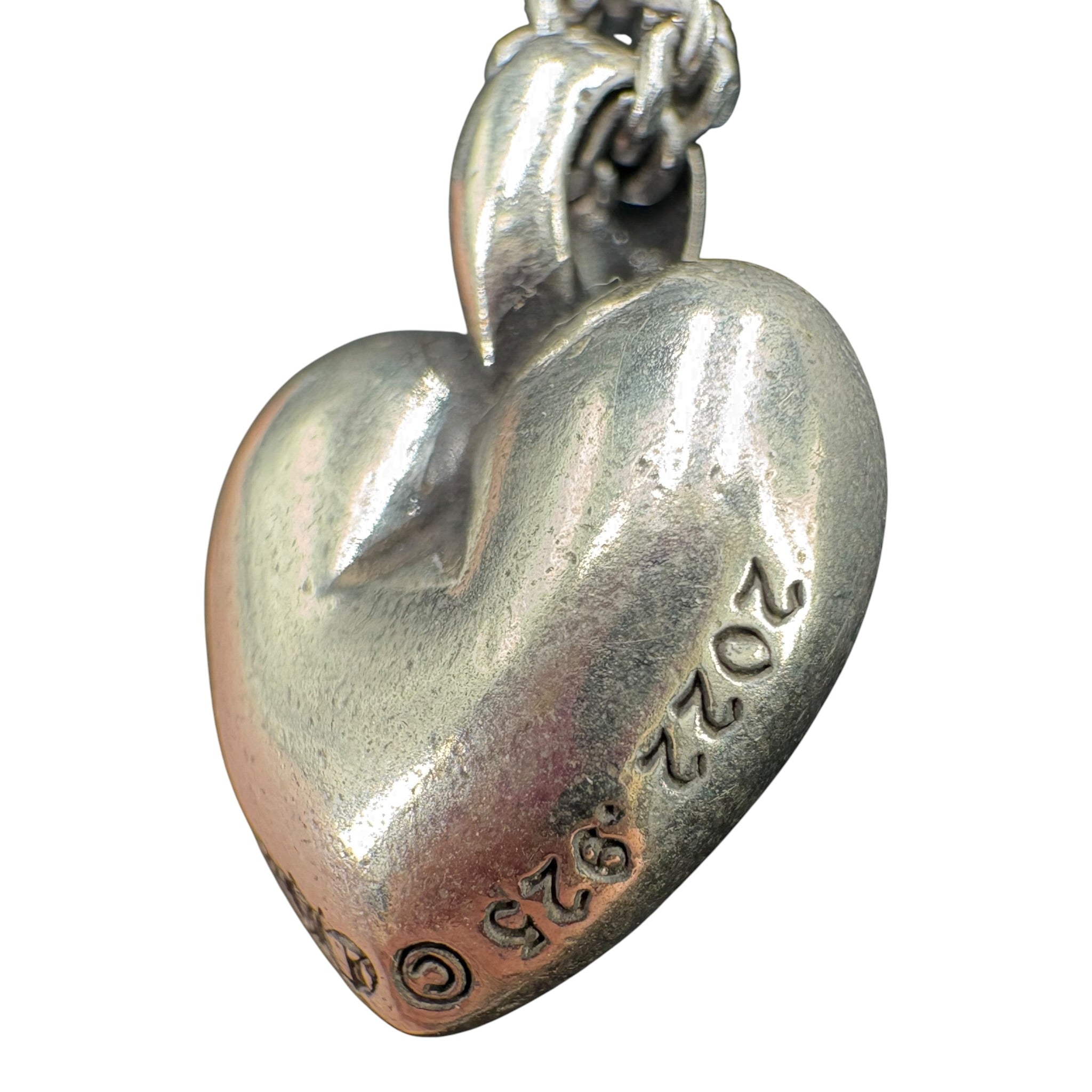 Pendentif Chrome Hearts Cross Hearts argent 925