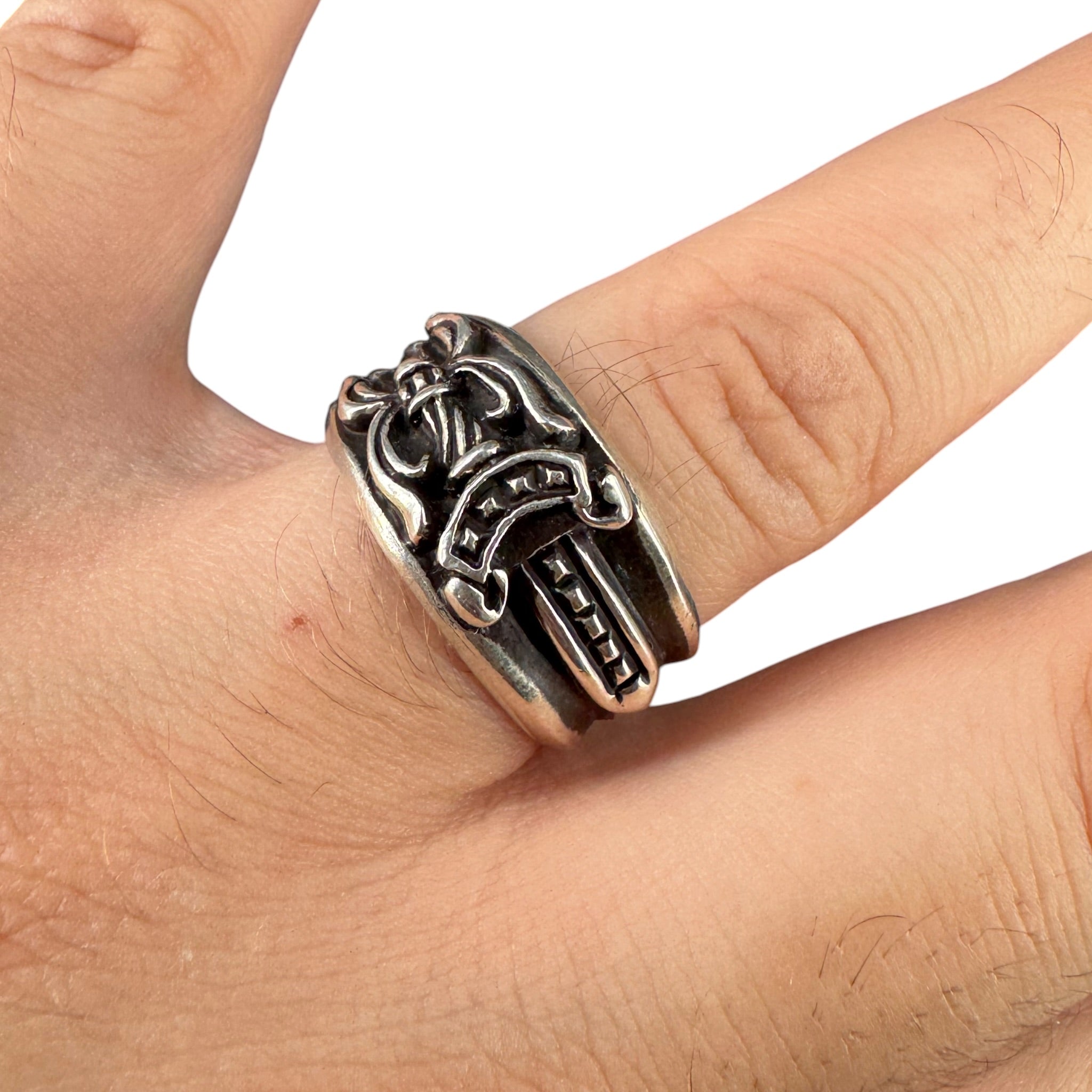 Bague dague Chrome Hearts Argent 925