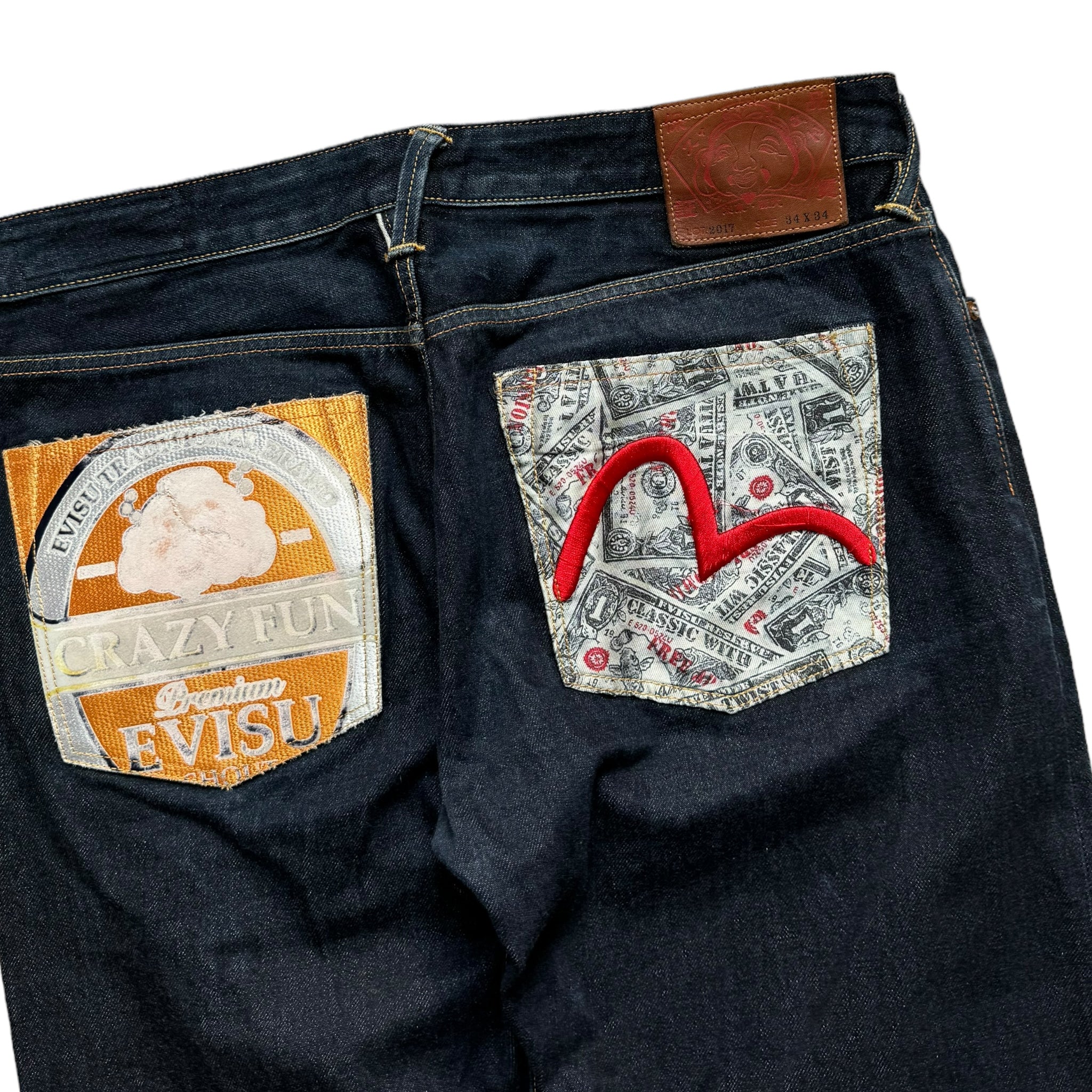 Jean baggy seagull Evisu (L)