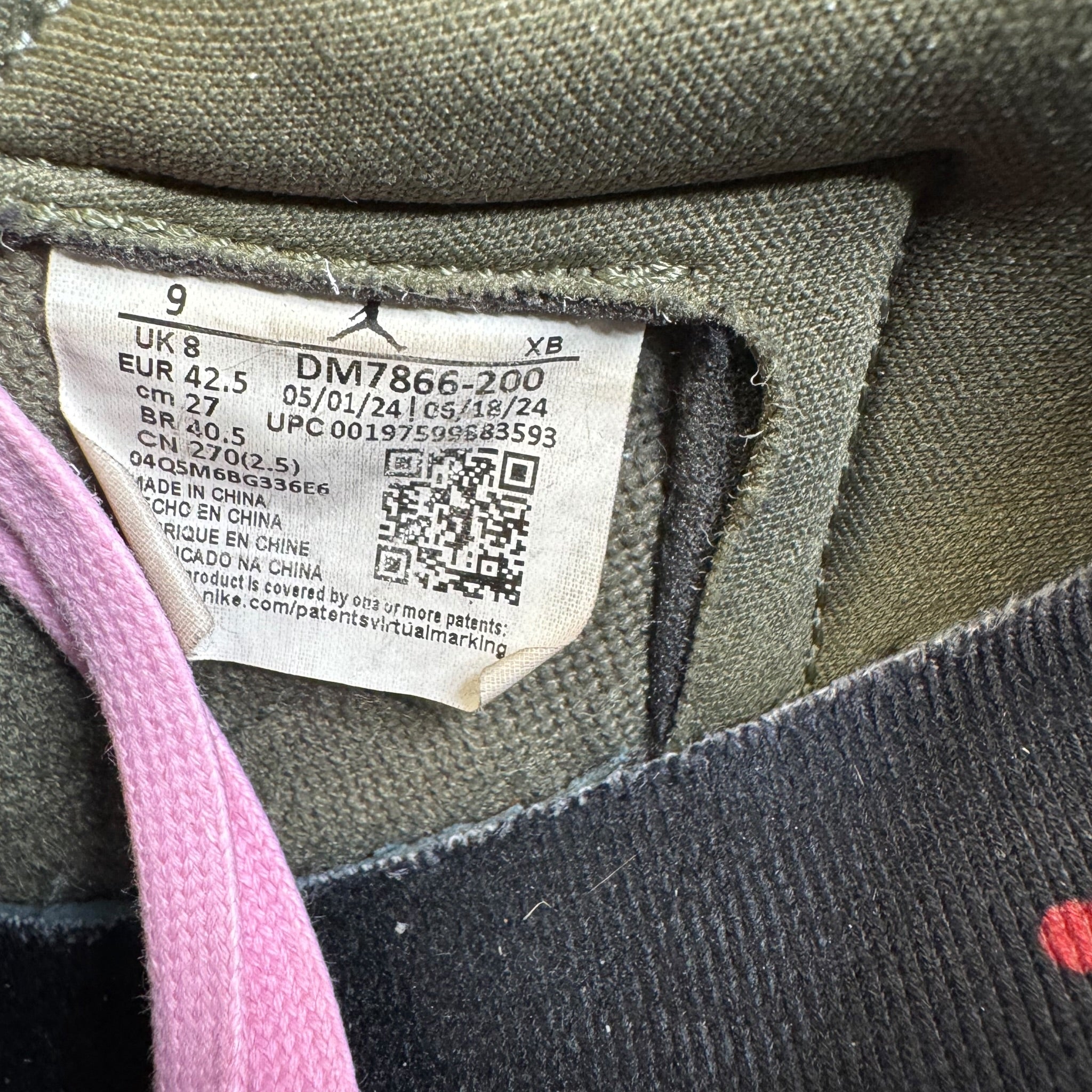 Jordan One Low Travis Scott Olive (42.5EU)