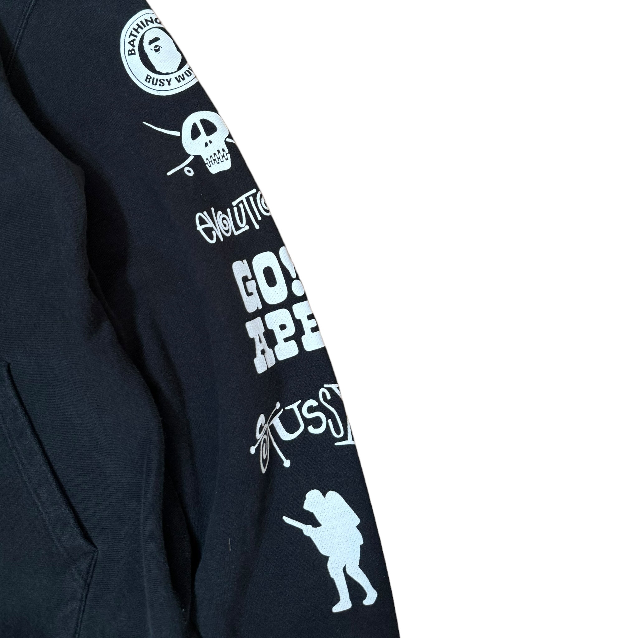 Sweat full zip Bape x Stussy vintage (M)