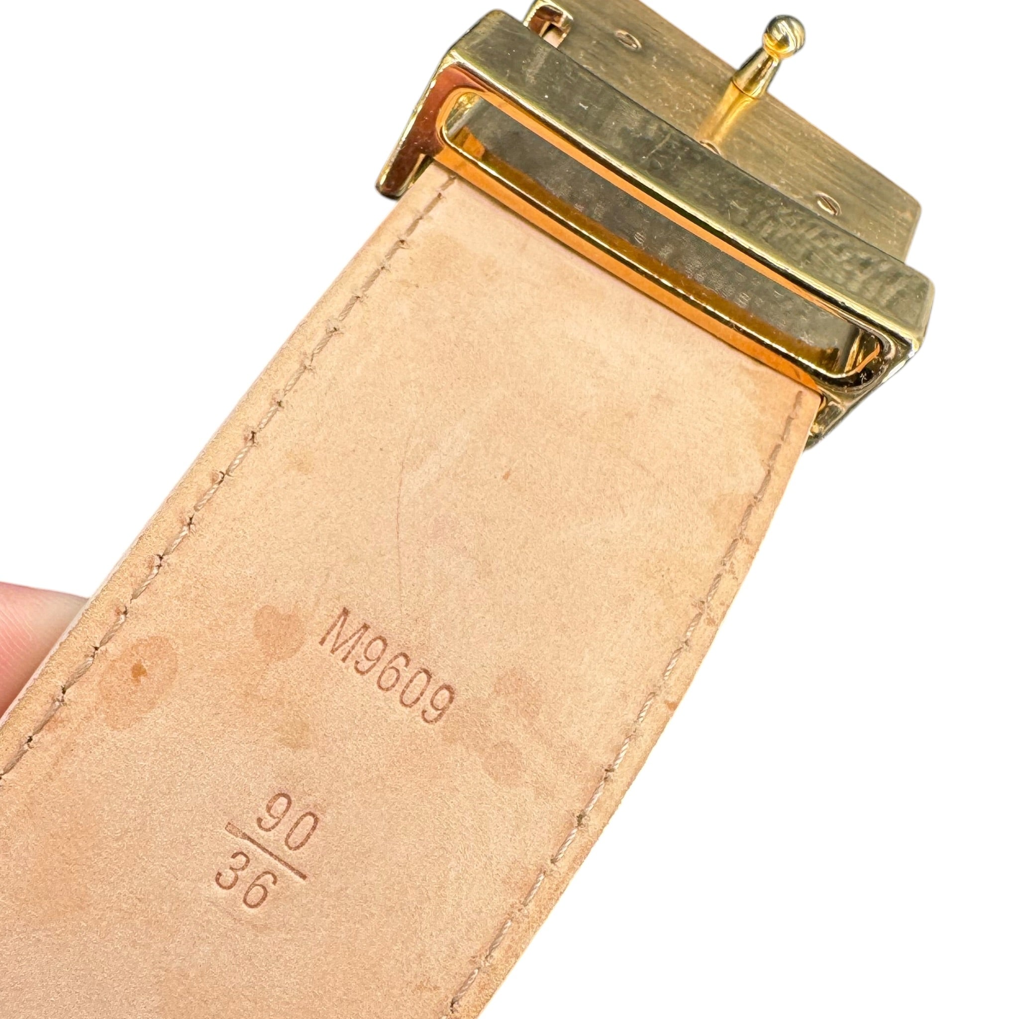 Ceinture Louis Vuitton Damiers Crème (90)