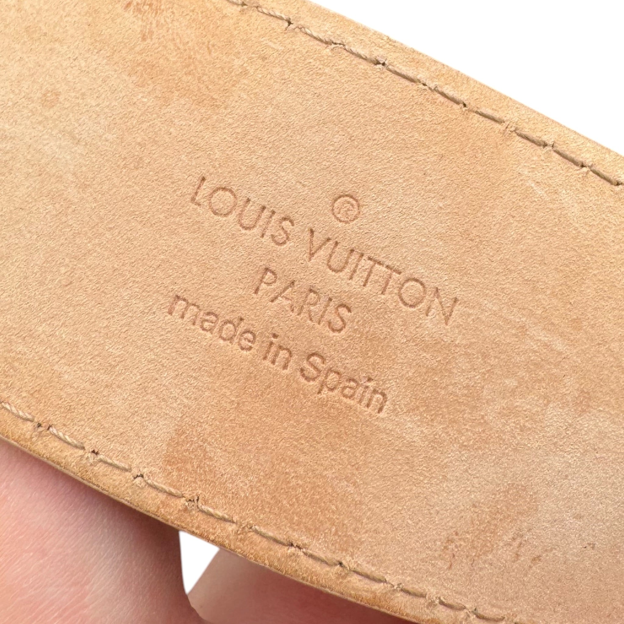Ceinture Louis Vuitton Damiers Crème (90)
