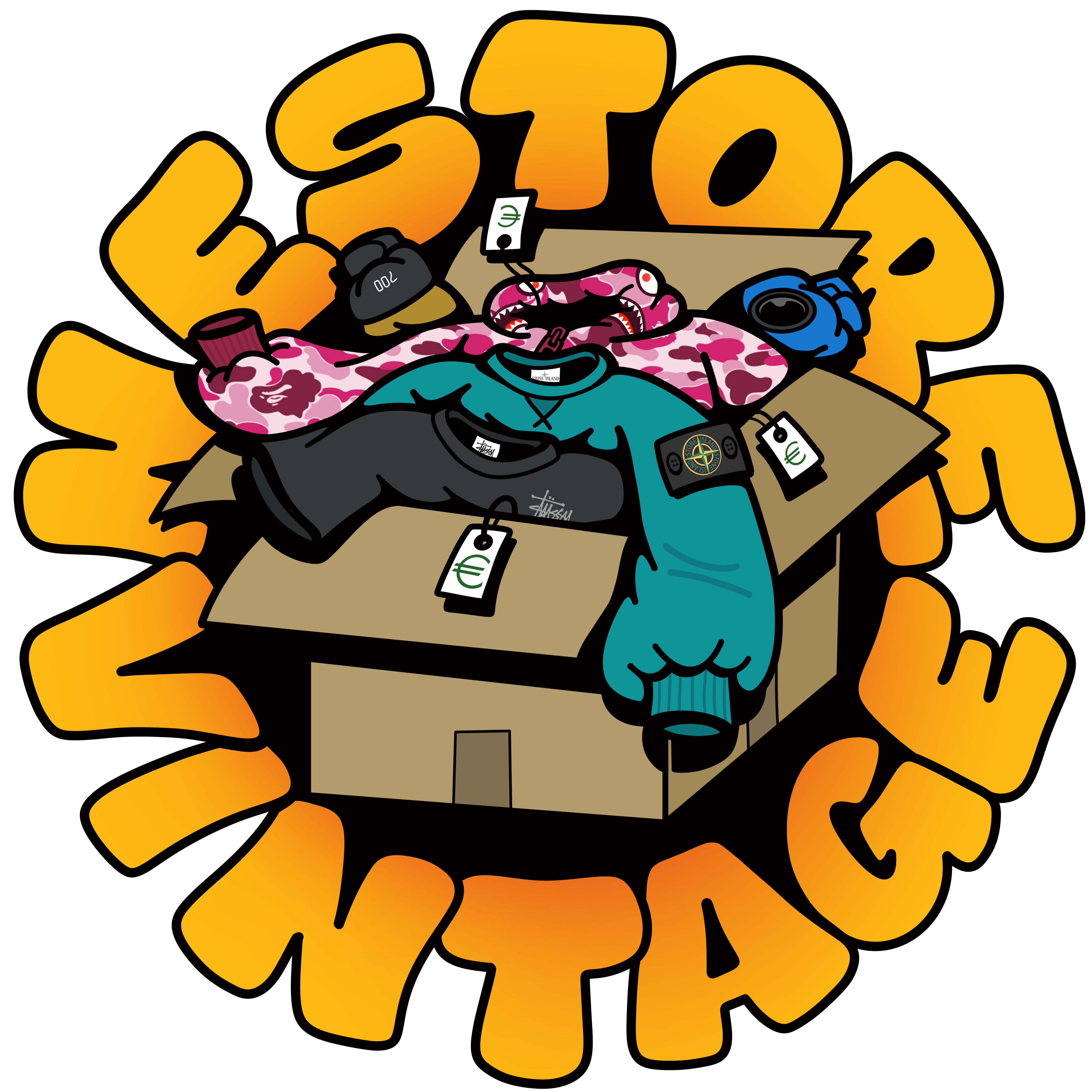 Stickers Nestore Vintage logo (Limit 3 of each per person)